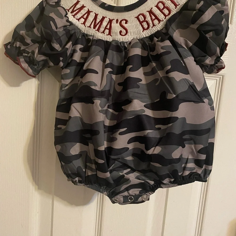New Smocked Mama’s Baby Romper